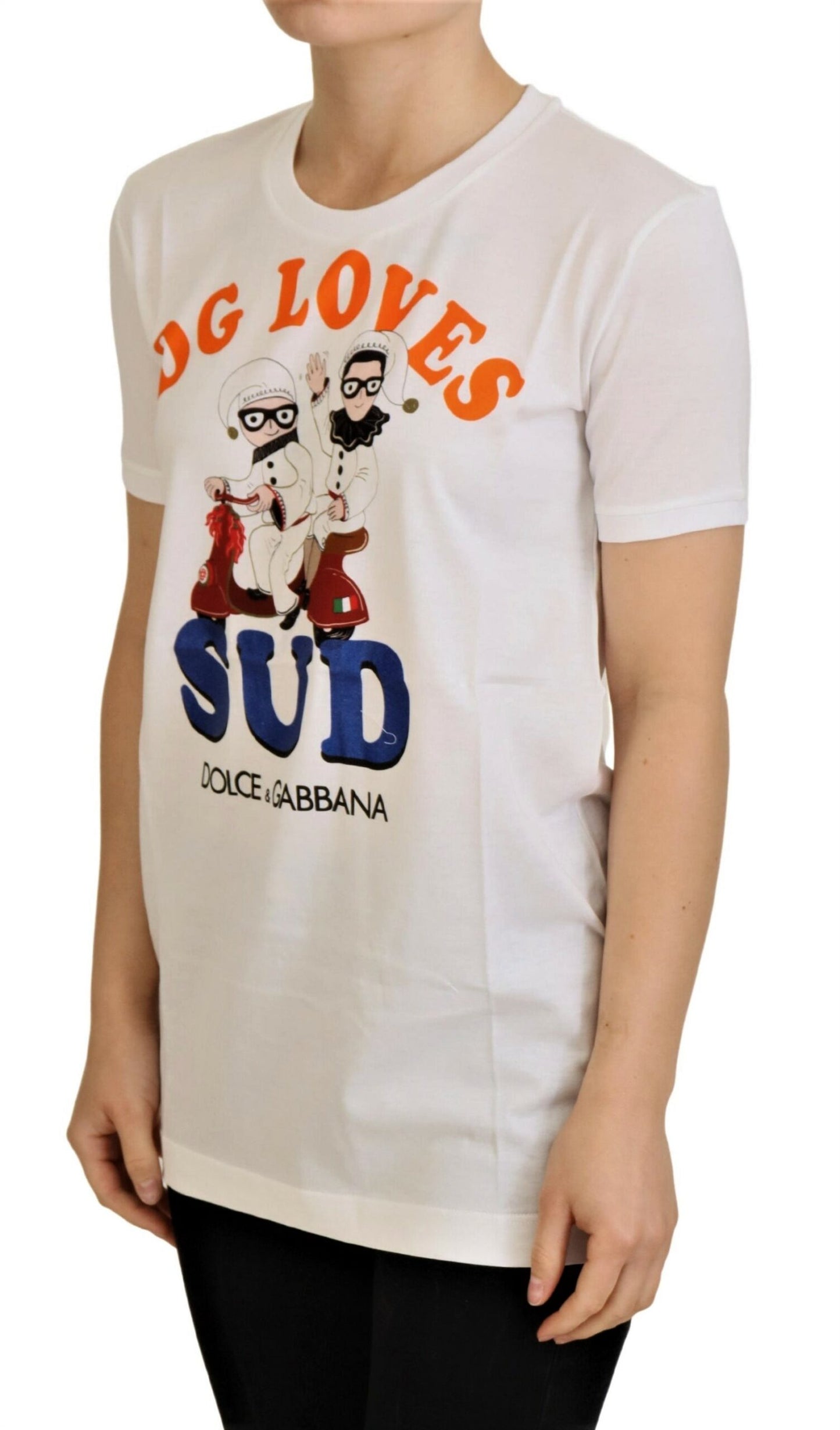 White Cotton DG Loves SUD T-shirt