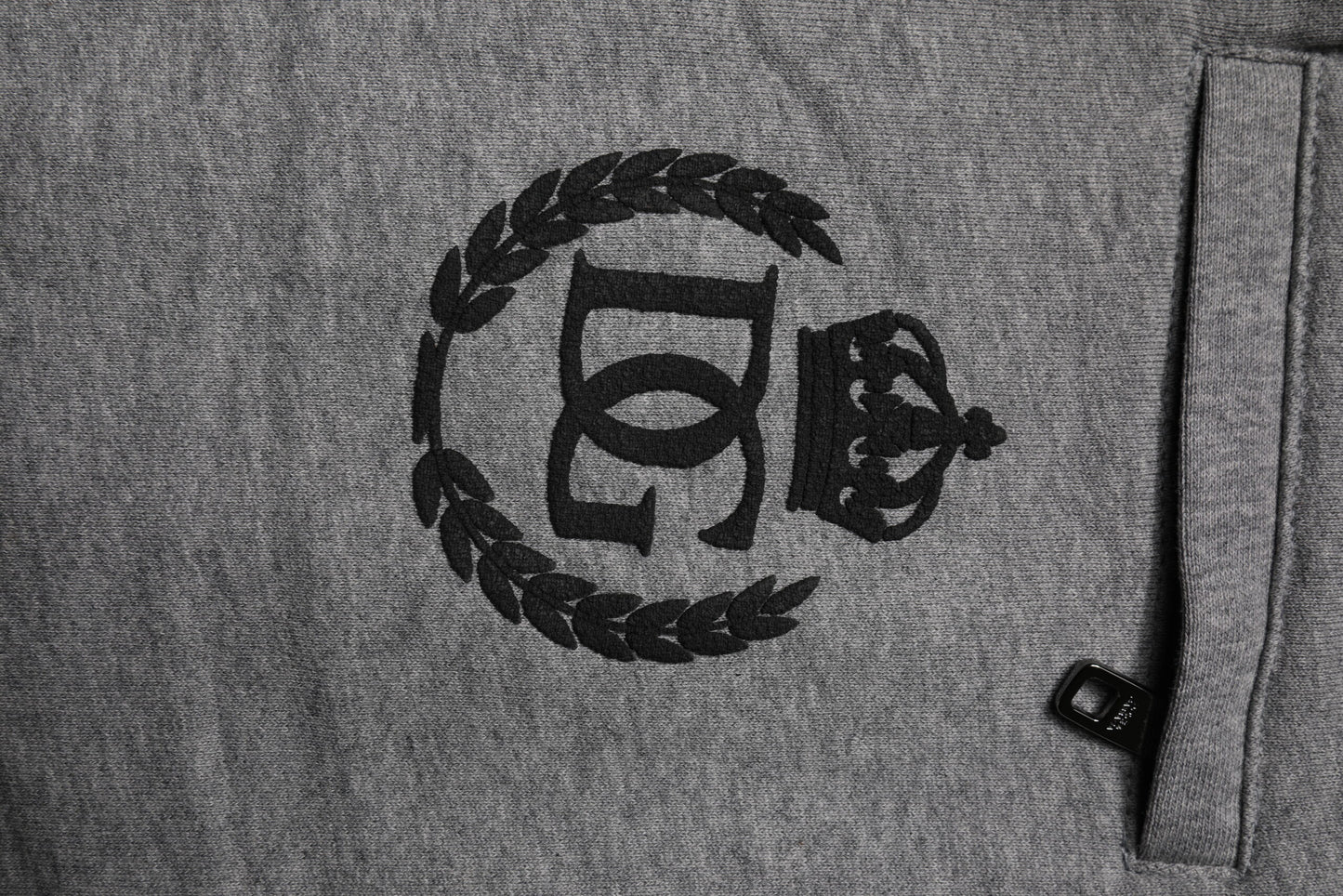 Gray Logo Cotton Jogger Men Sweatpants Pants