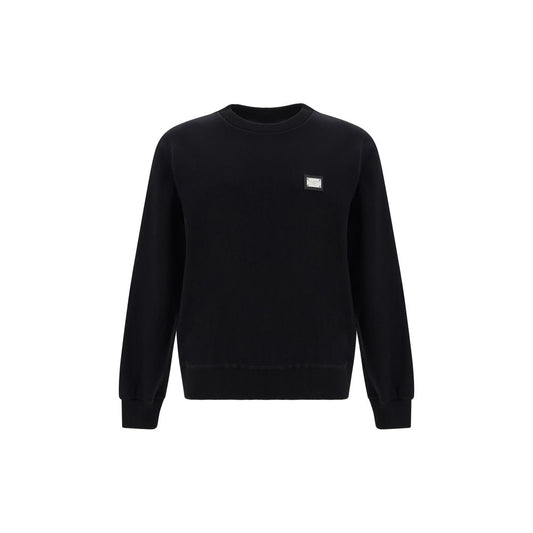 Black Cotton Sweatshirt