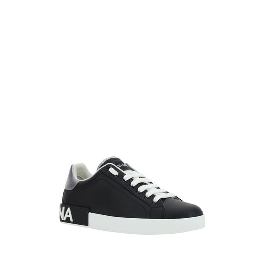 Black Calf Leather Bos Taurus Low Top Sneakers