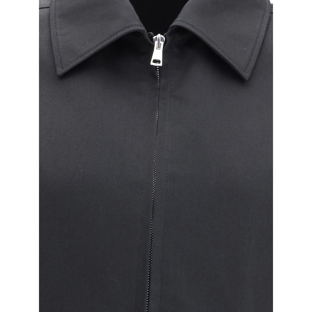 Black Cotton Shell Jacket