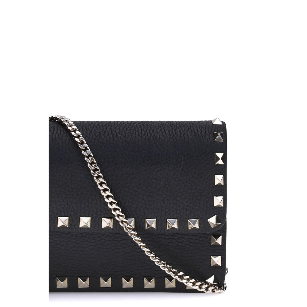Black Calf Leather Bos Taurus Clutch Bag