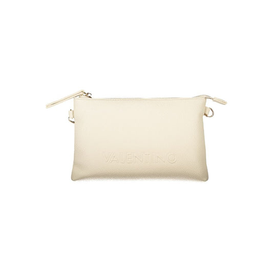 Beige Polyethylene Women Handbag