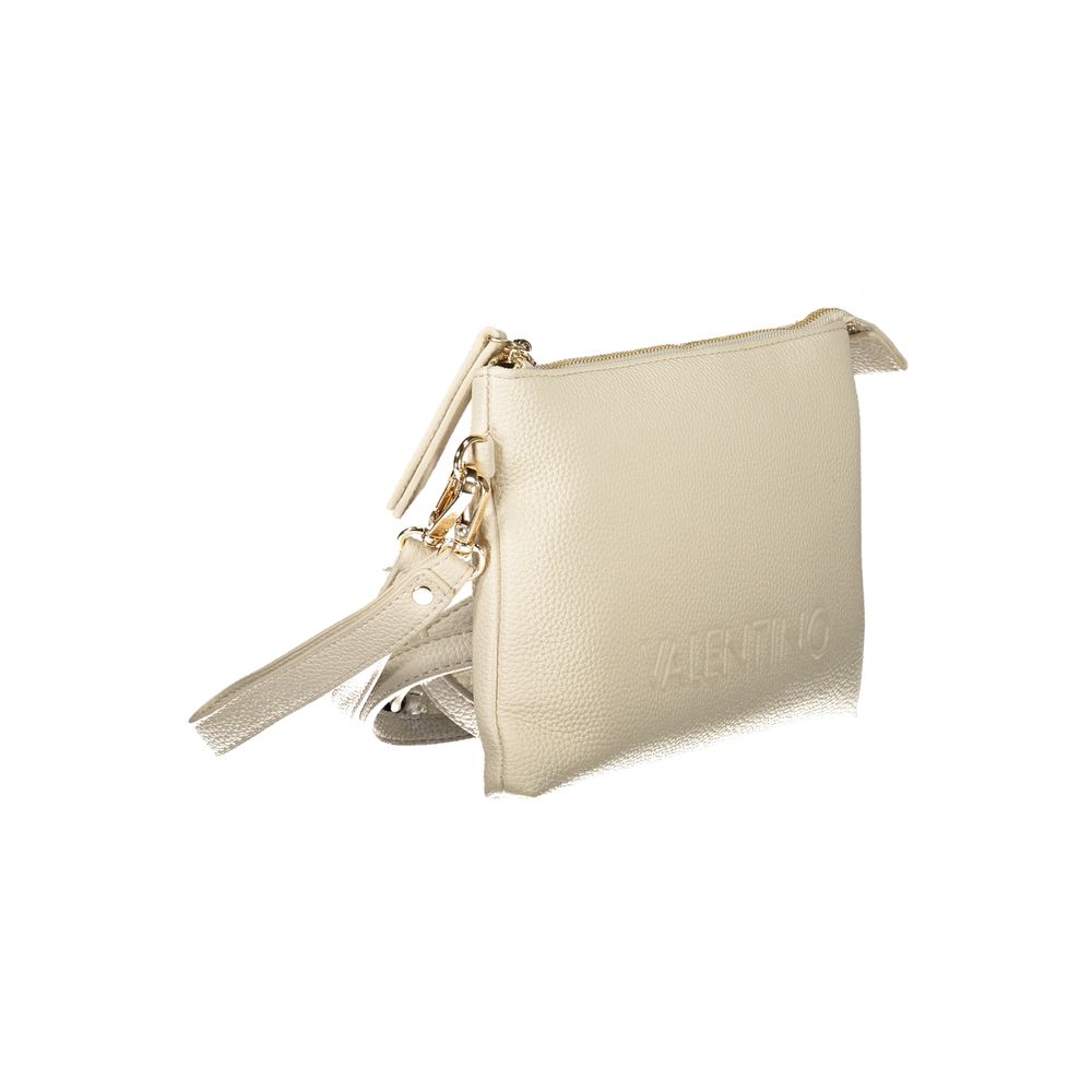 Beige Polyethylene Women Handbag
