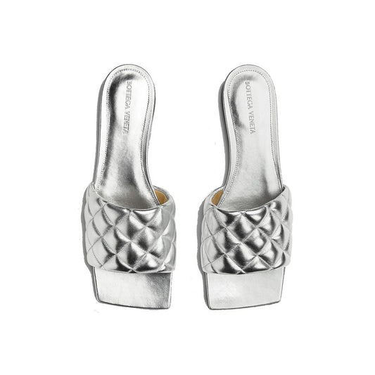 Silver Calfskin Slippers