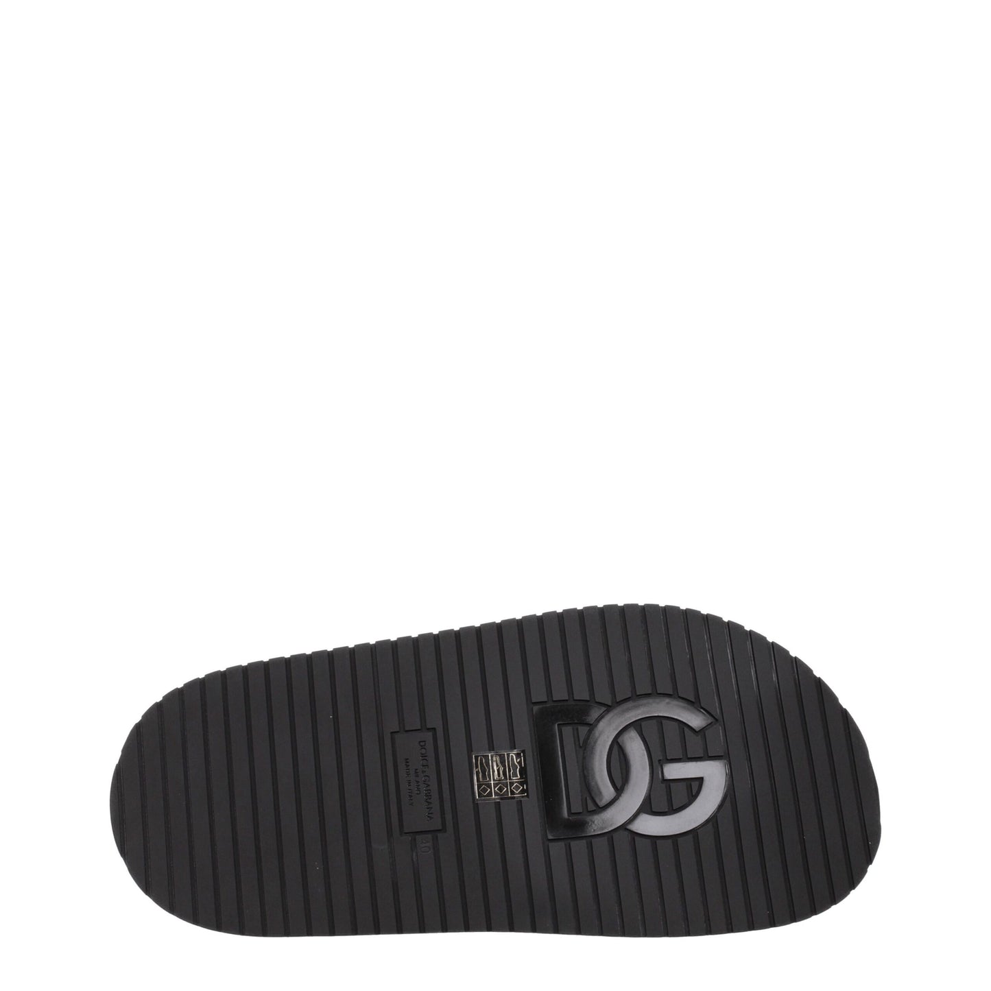 Black Leather Slippers