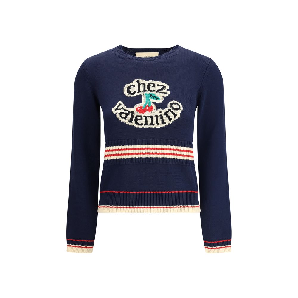 Blue Cotton Sweatshirt