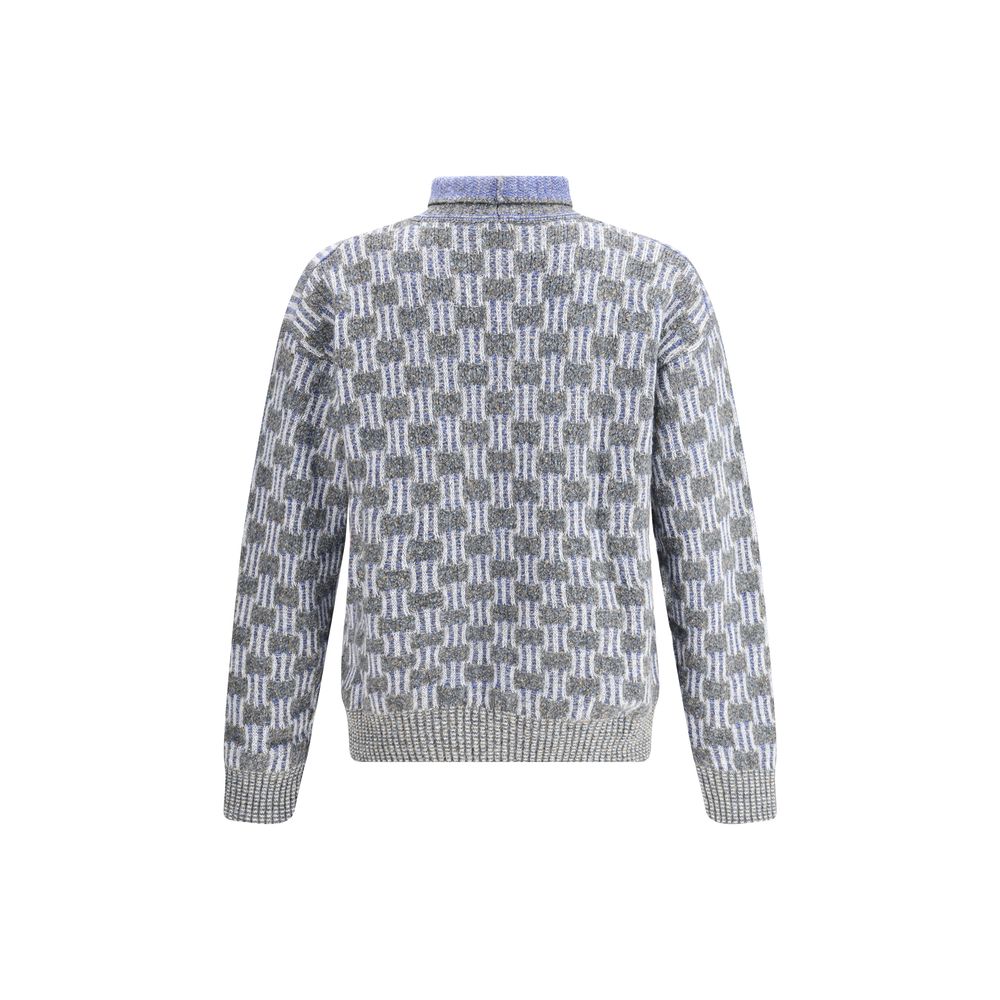 Light Blue Cotton Turtleneck