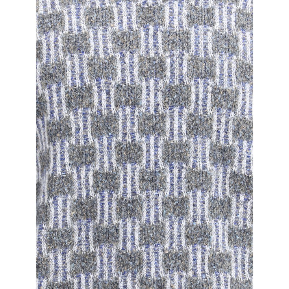 Light Blue Cotton Turtleneck