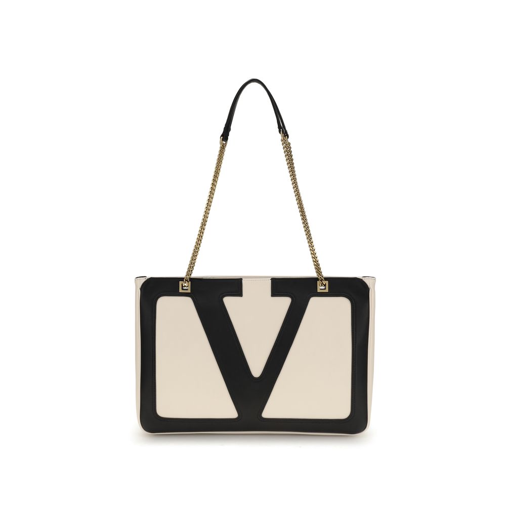 Cream Calf Leather Bos Taurus Shoulder Bag