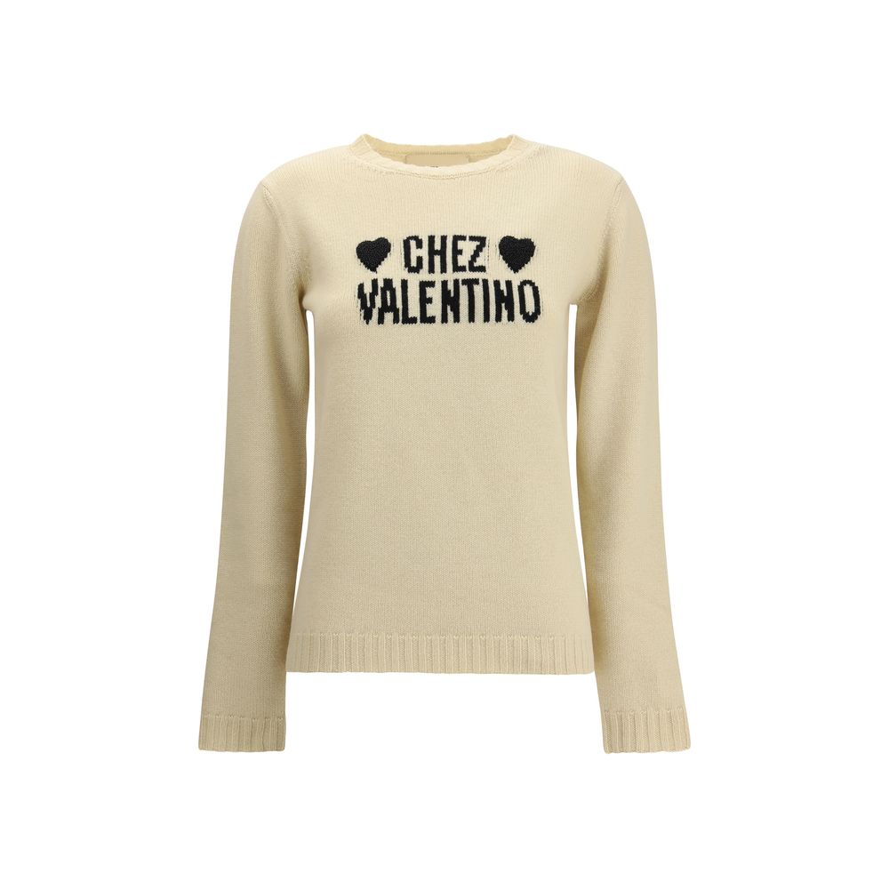 Cream Fleece Wool Sweatshirt