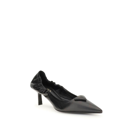 Black Calf Leather Bos Taurus High Heel Pumps
