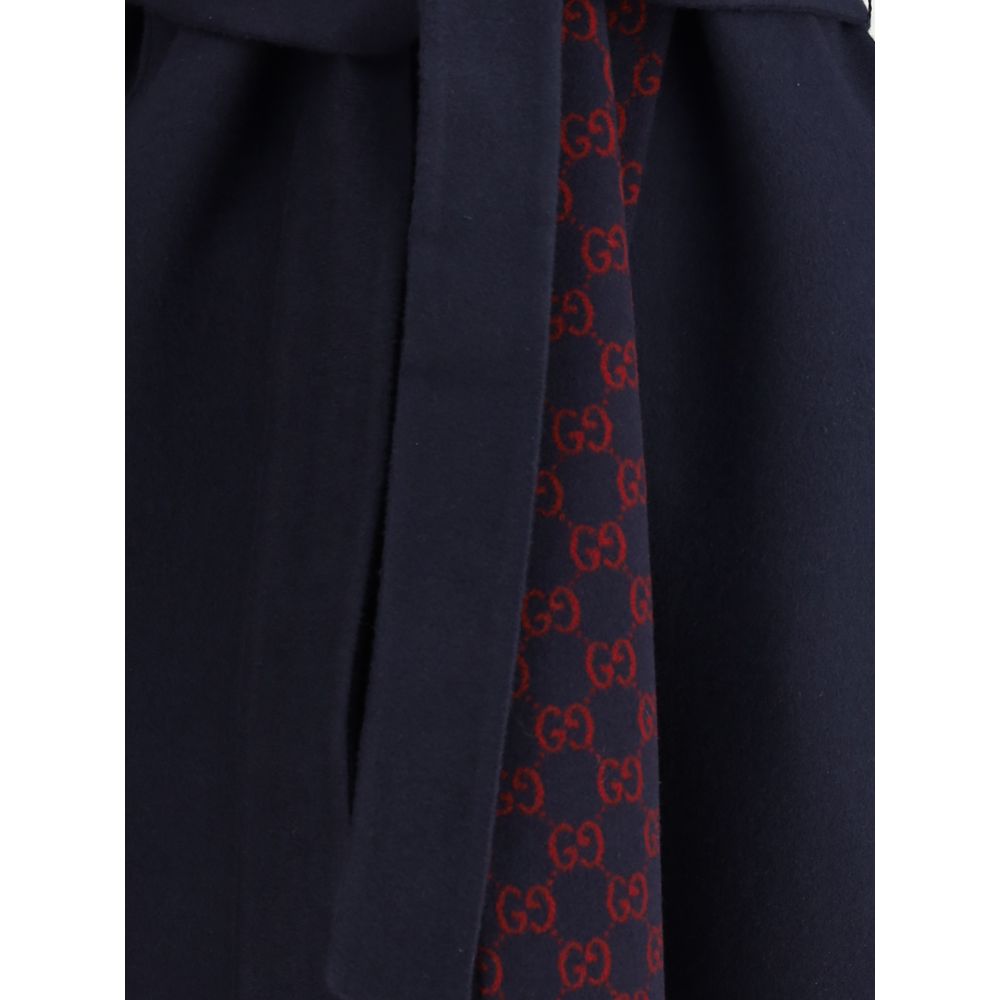 Blue Wool Coat