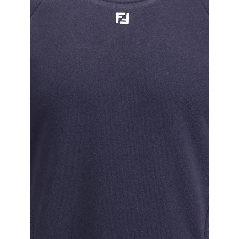 Blue Cotton Sweatshirt