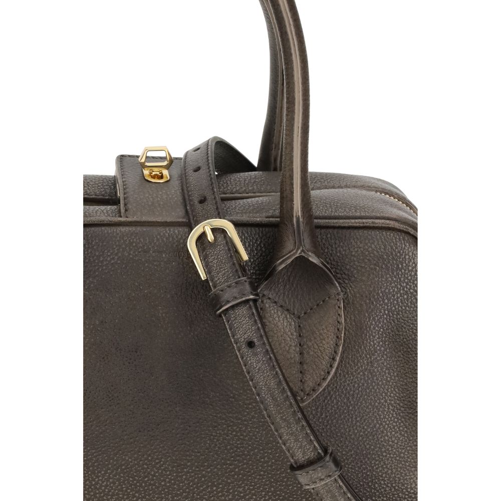 Brown Leather Shoulder Bag