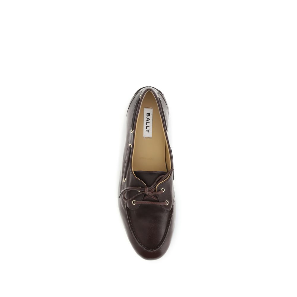 Brown Calf Leather Bos Taurus Slip-On Loafers