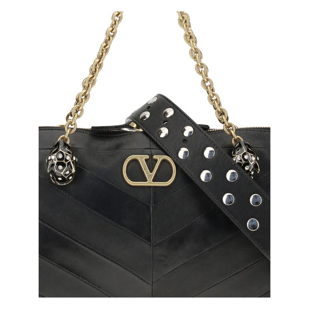 Black Calf Leather Bos Taurus Shoulder Bag