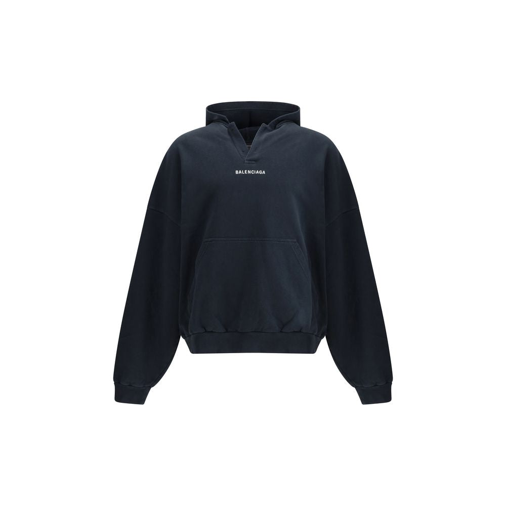 Black Cotton Sweatshirt