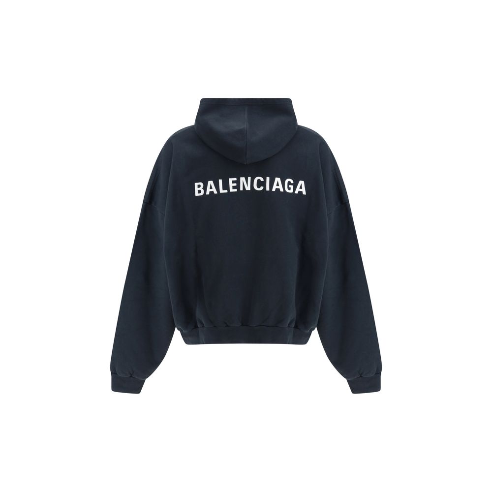 Black Cotton Sweatshirt