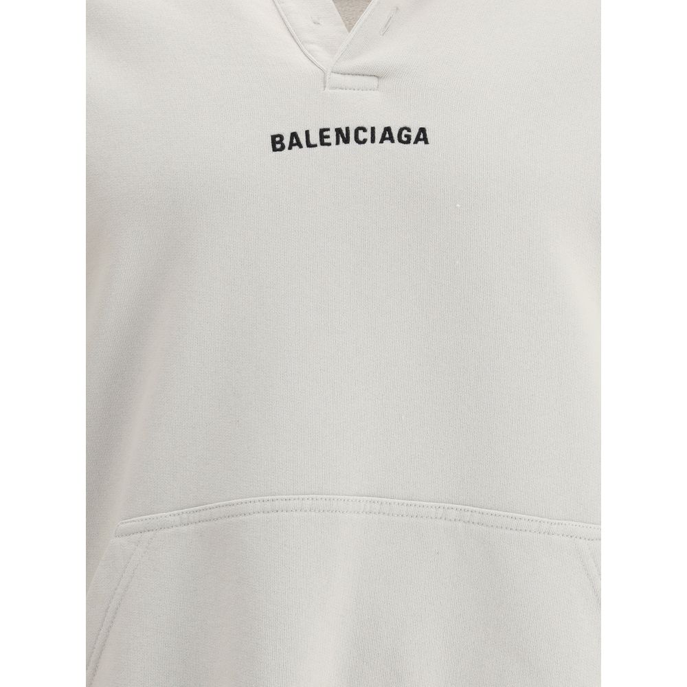 White Cotton Sweatshirt
