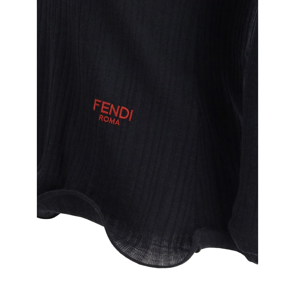 Black Fleece Wool Top