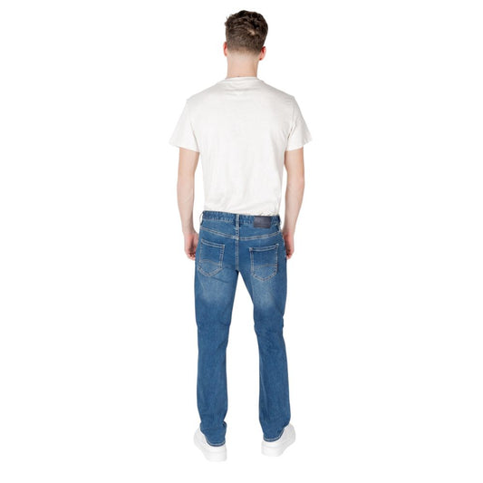 Blue Cotton Skinny Jeans