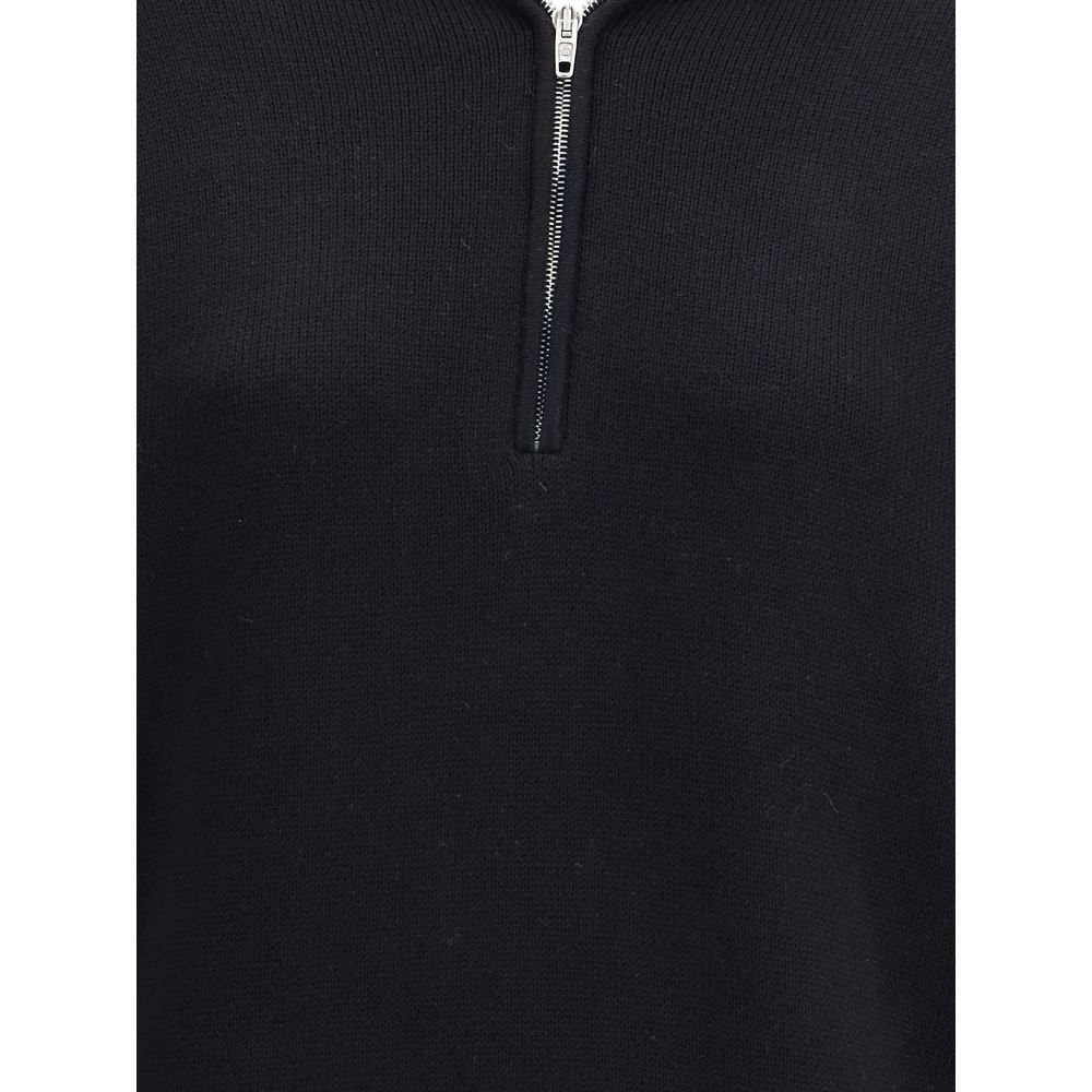 Black Cotton Sweatshirt