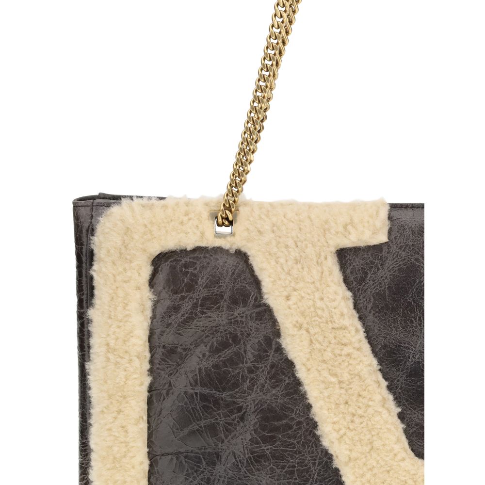 Black Leather Shoulder Bag