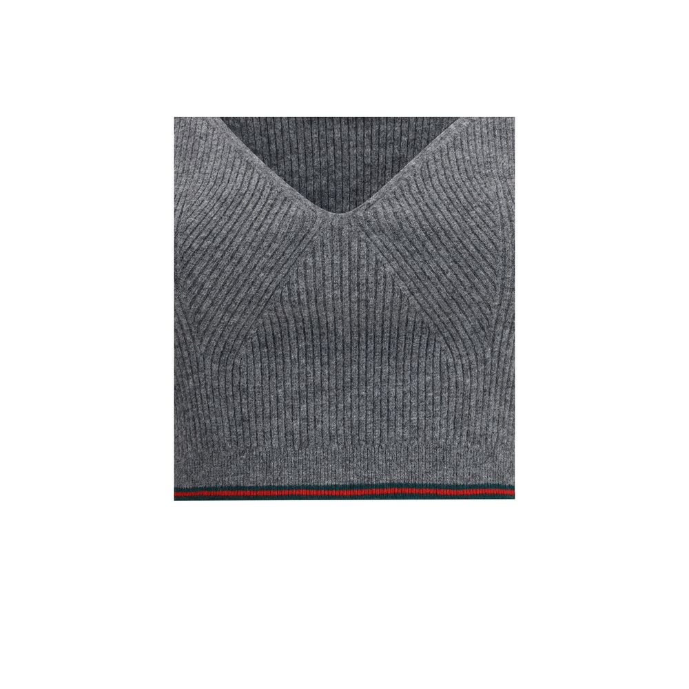 Gray Wool Top