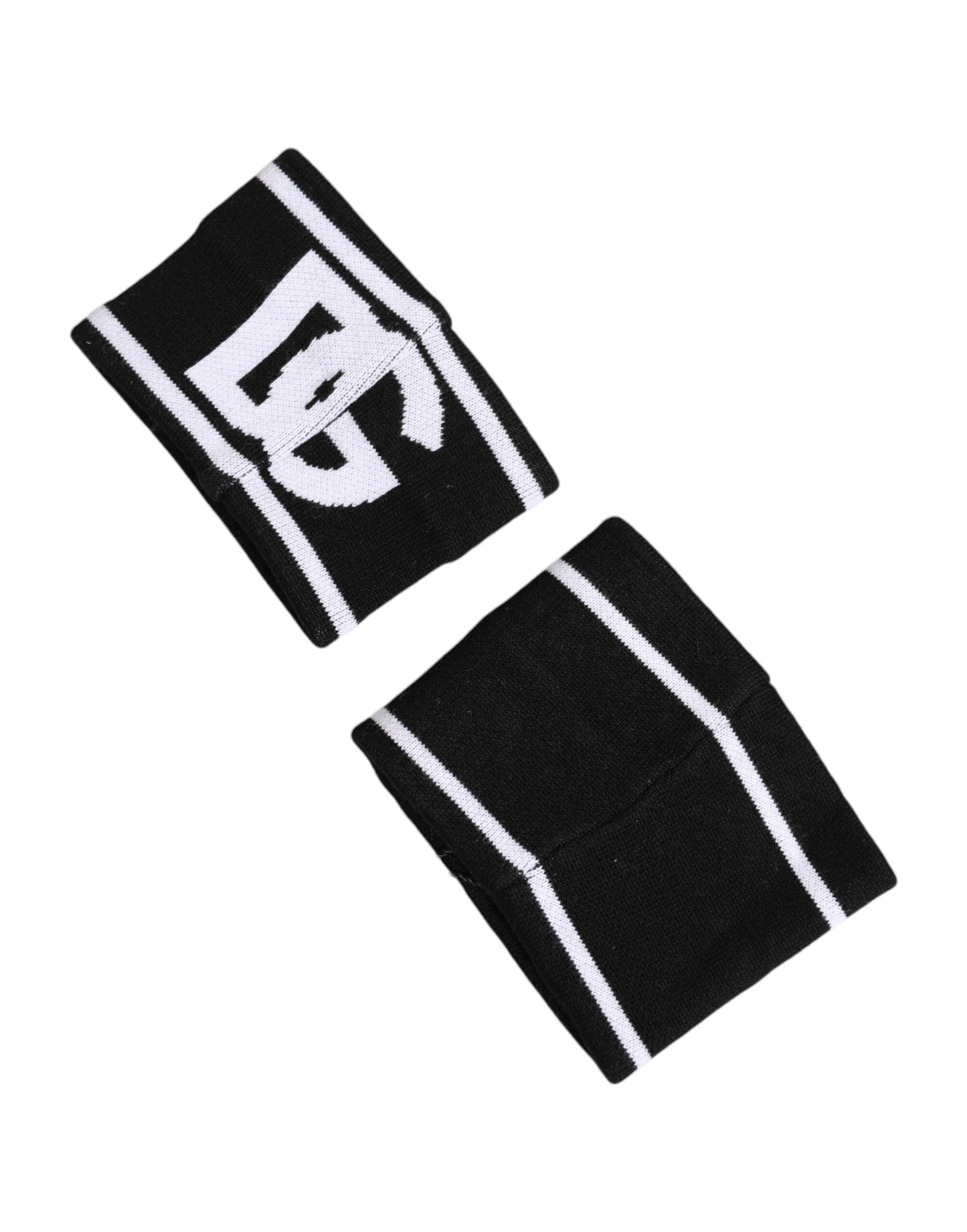 Black White DG Logo Cotton 1 Pair One Wristband