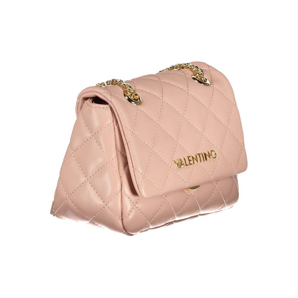 Pink Polyethylene Women Handbag