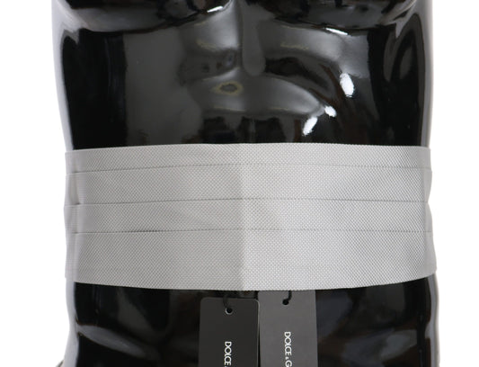 Gray Men Waist Belt 100% Silk Cummerbund