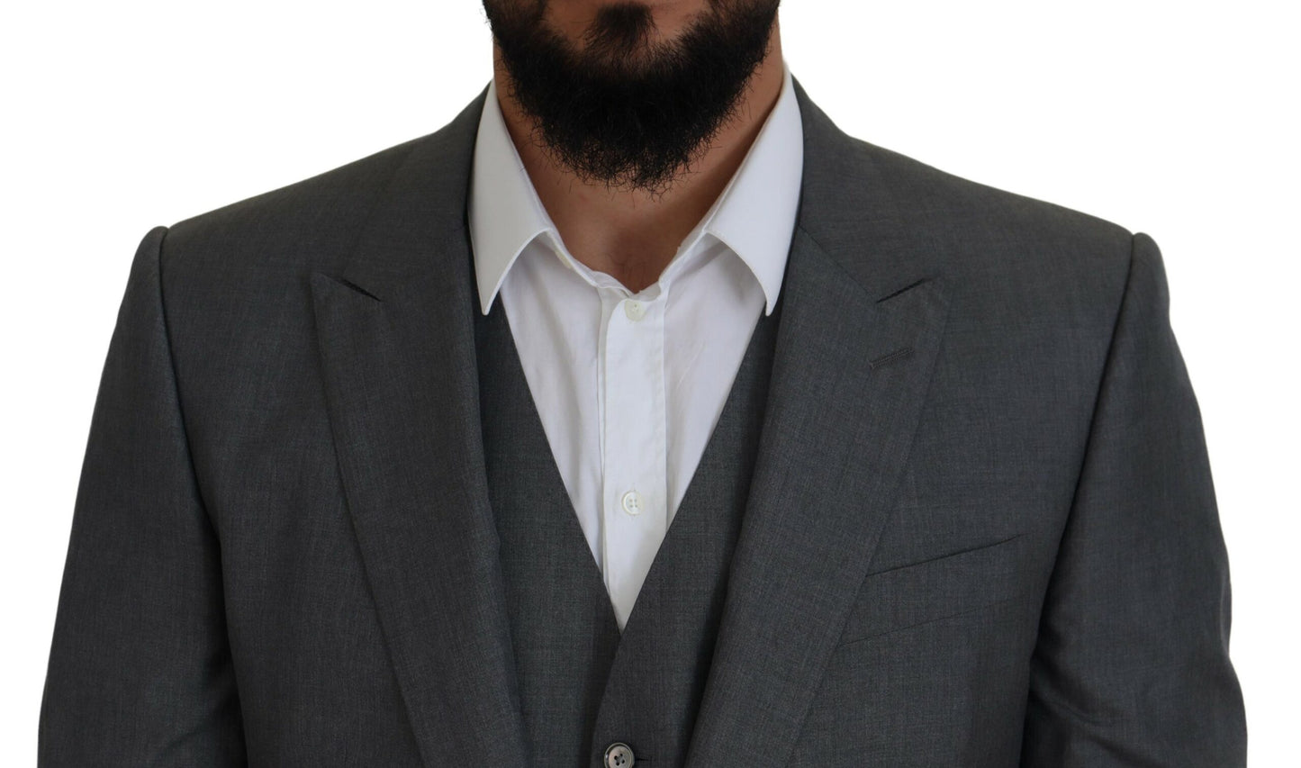 Gray MARTINI 3 Piece Slim Fit Suit