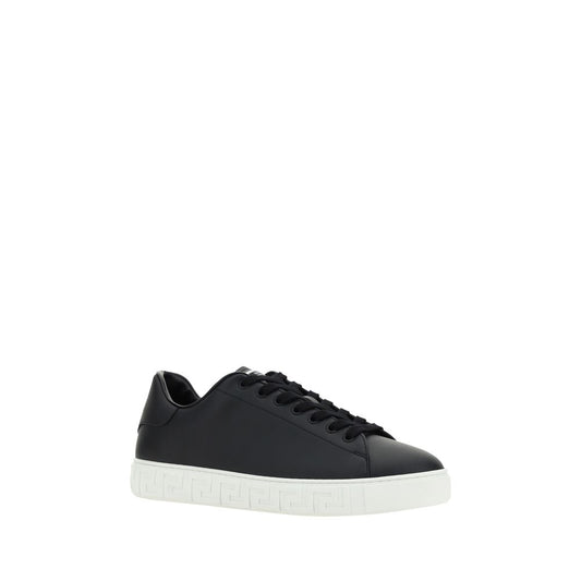 Black Rubber Low Top Sneakers