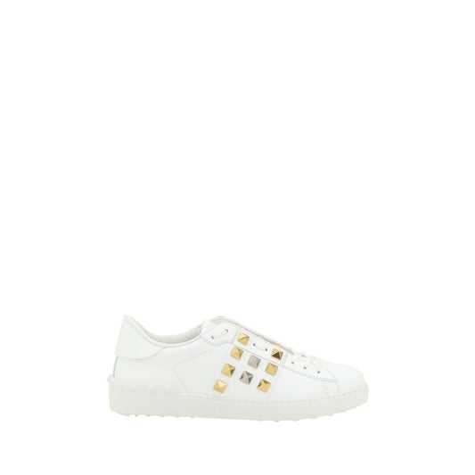 White Calf Leather Bos Taurus Low Top Sneakers