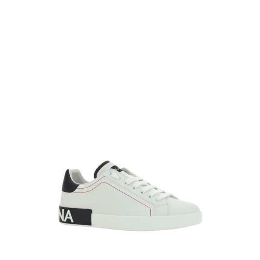 White Calf Leather Bos Taurus Low Top Sneakers