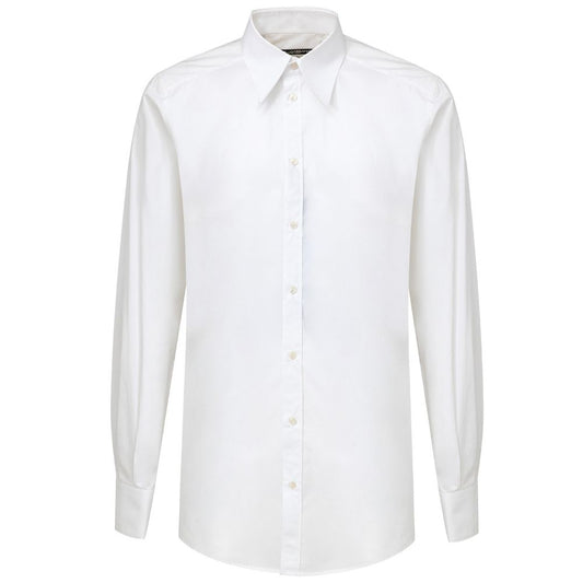 White Cotton Dress Shirt