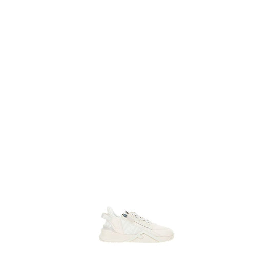 White Calf Leather Bos Taurus Athletic Sneakers