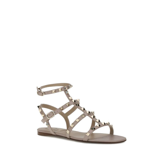 Gray Calf Leather Bos Taurus Sandals