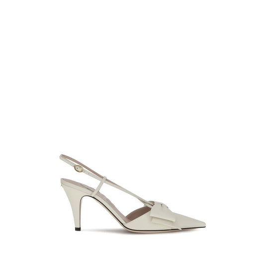 White Calf Leather Bos Taurus Pumps