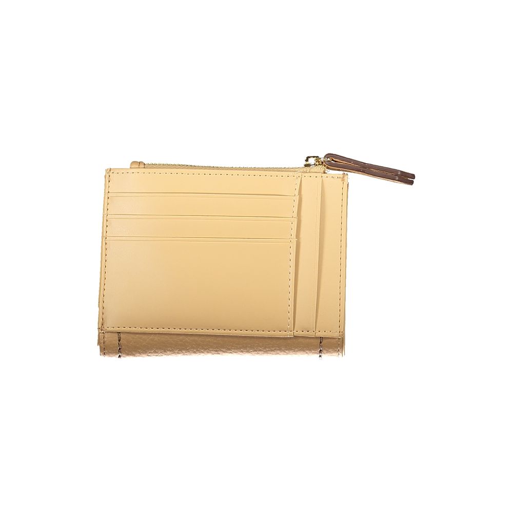 Beige Polyethylene Women Wallet