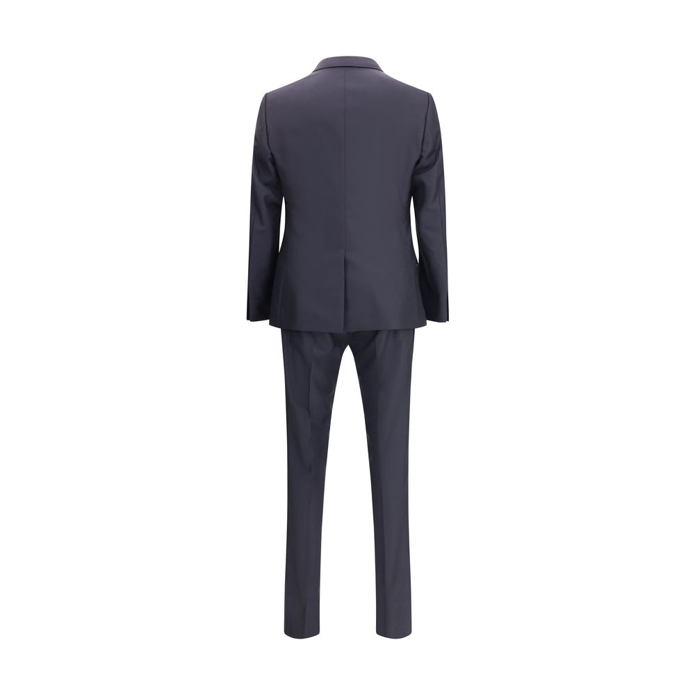 Virgin wool-silk blend Suit