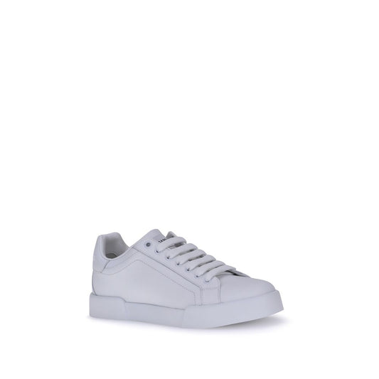 White Rubber Low Top Sneakers