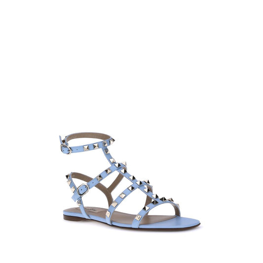 Light Blue Calf Leather Bos Taurus Sandals