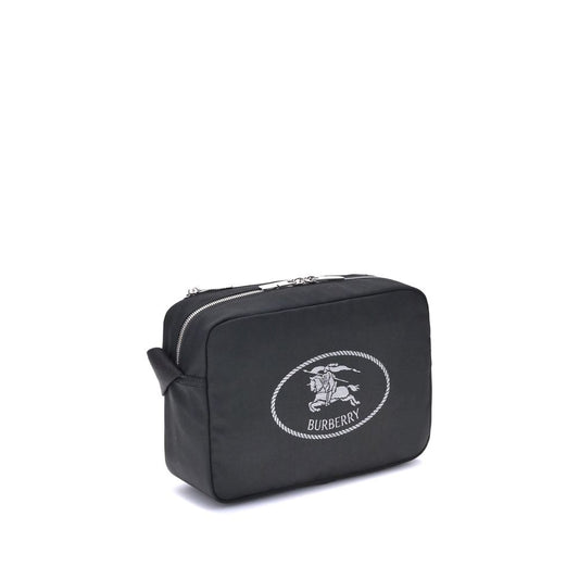 Black Polyester Shoulder Bag