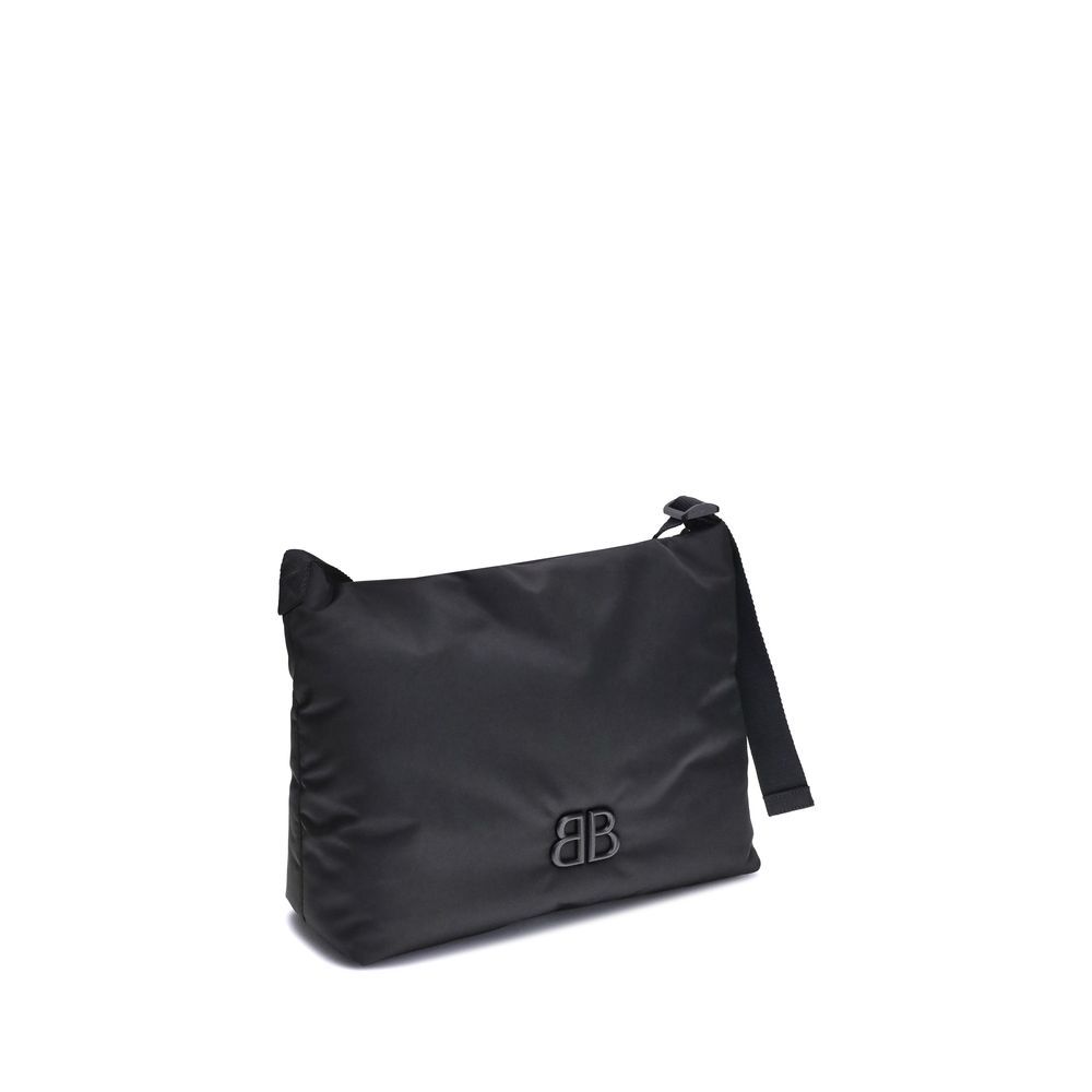 Black Fabric Shoulder Bag