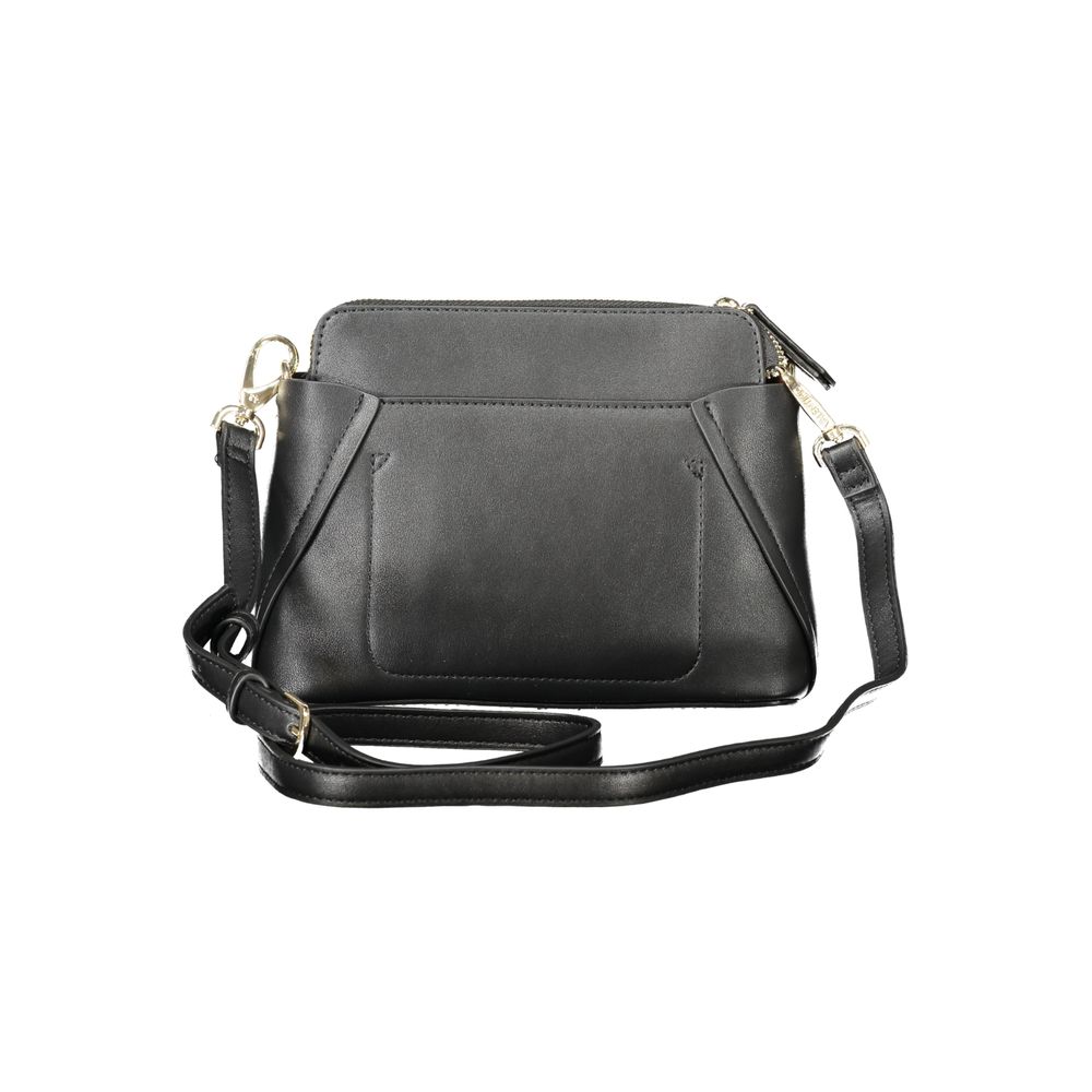Black Polyethylene Women Handbag