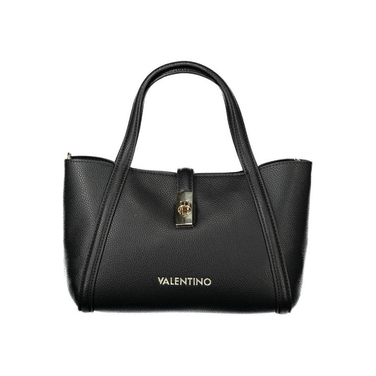 Black Polyethylene Women Handbag