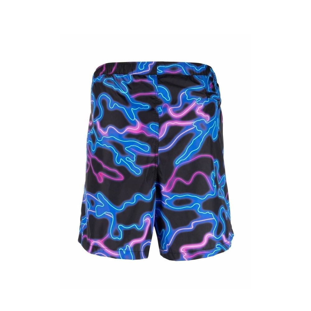 Neon-Print Swim Shorts