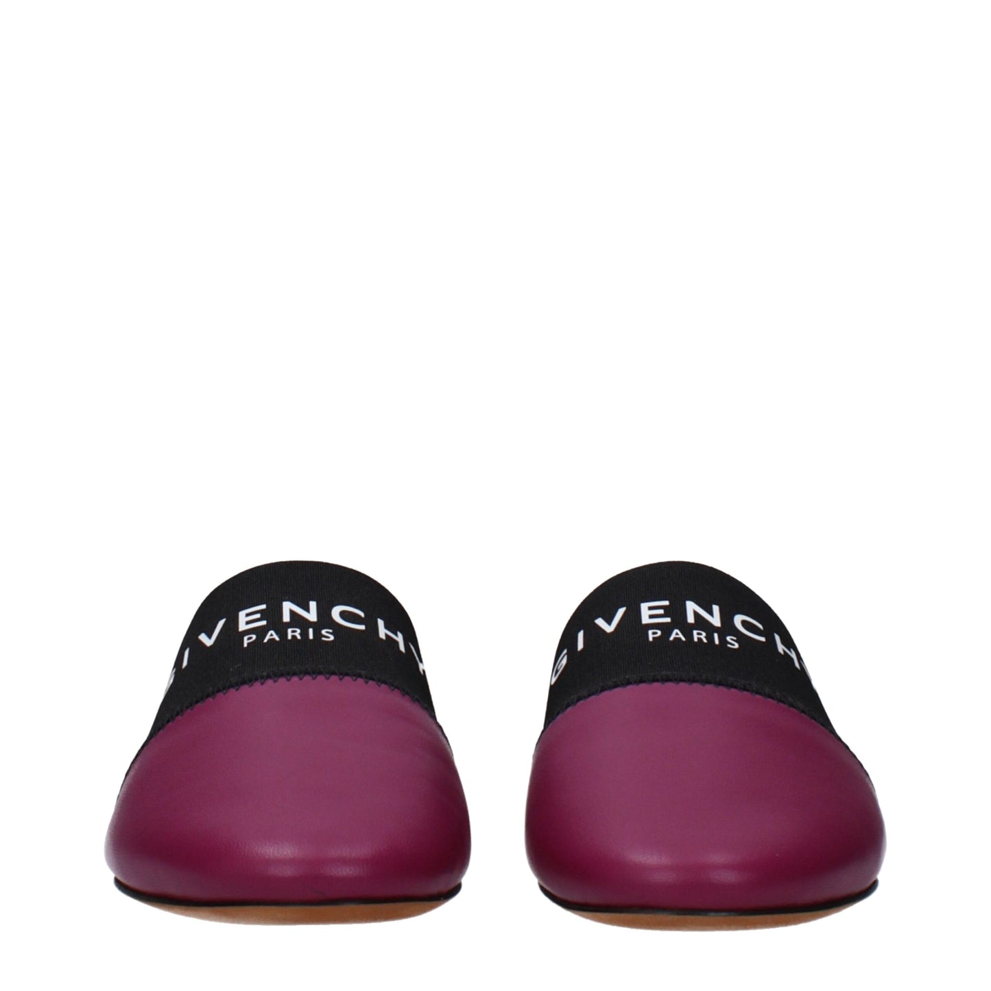 Purple Leather Slippers